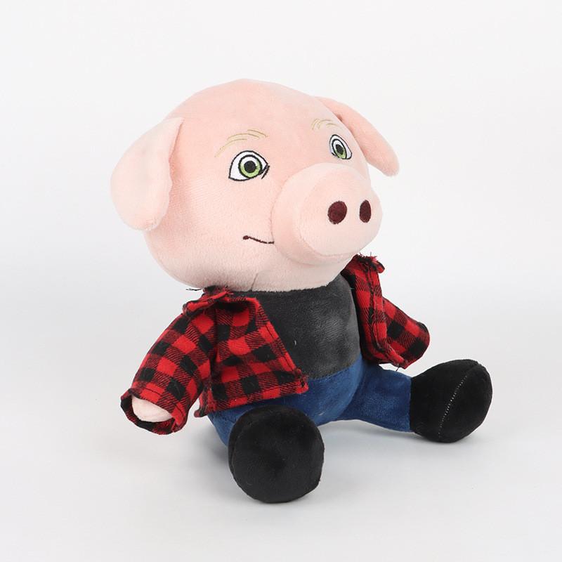 Plush Pork John Toy Animal Stuffed Doll For Kids Bedroom Decoration Playtime