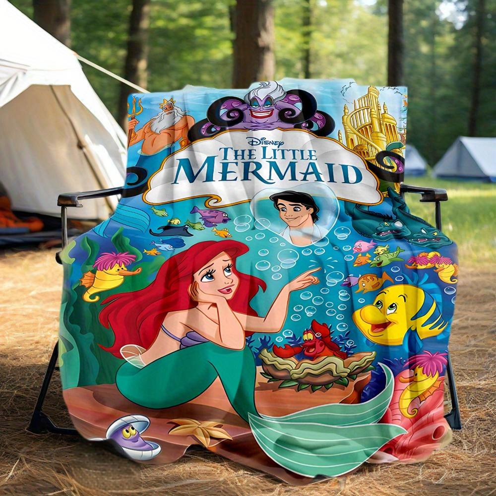 1pc, The Little Mermaid Ariel Blanket Seasonal Home Decor Gift for Friends, Soft Throw Blanket, Living Room, Travel, Camping