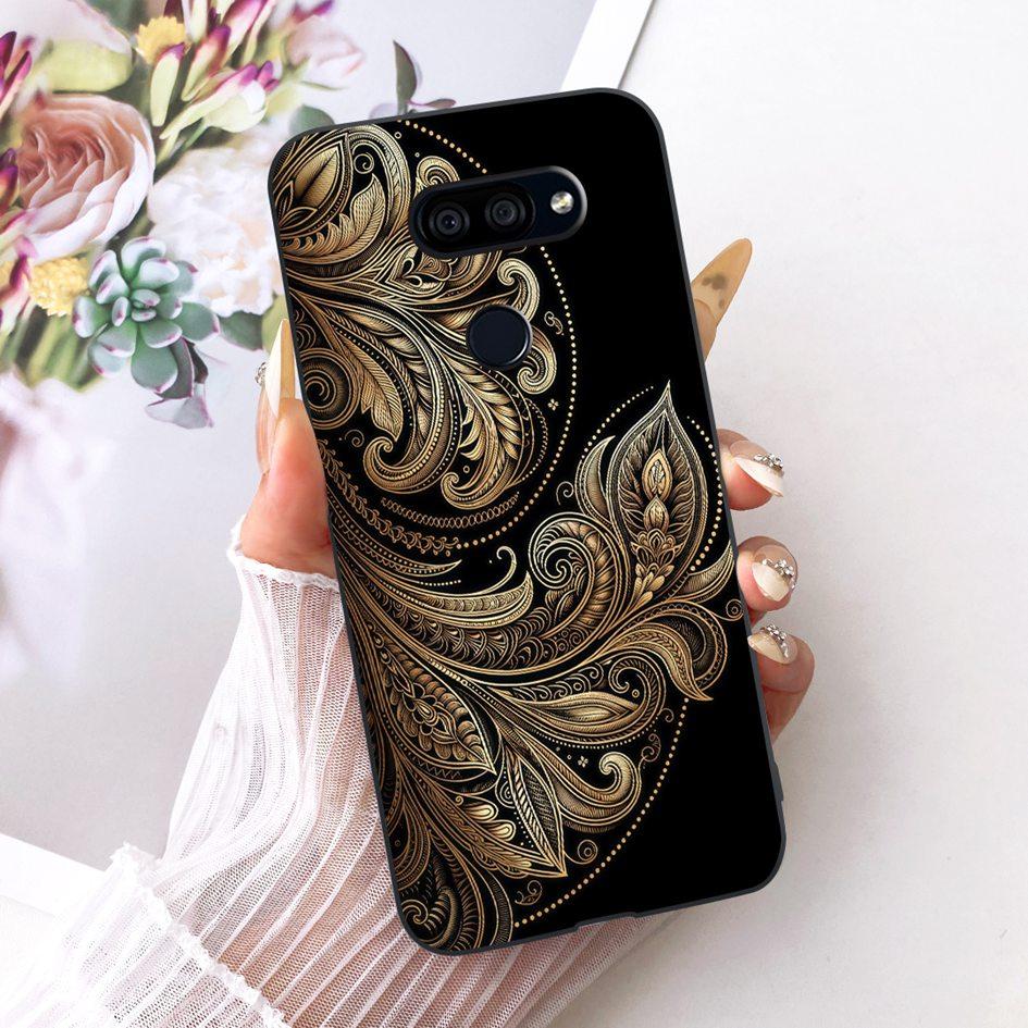 Para LG K40s 2019 Funda Nueva Moda Flor Mariposa Silicona Suave Mate Cubierta Para LG K40s K 40s Funda en LGK40s Paracho Protector