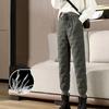 Women's Winter Thickened Warm-Keeping Cold-Resistant Casual Pants Solid-Color Design Long Pants