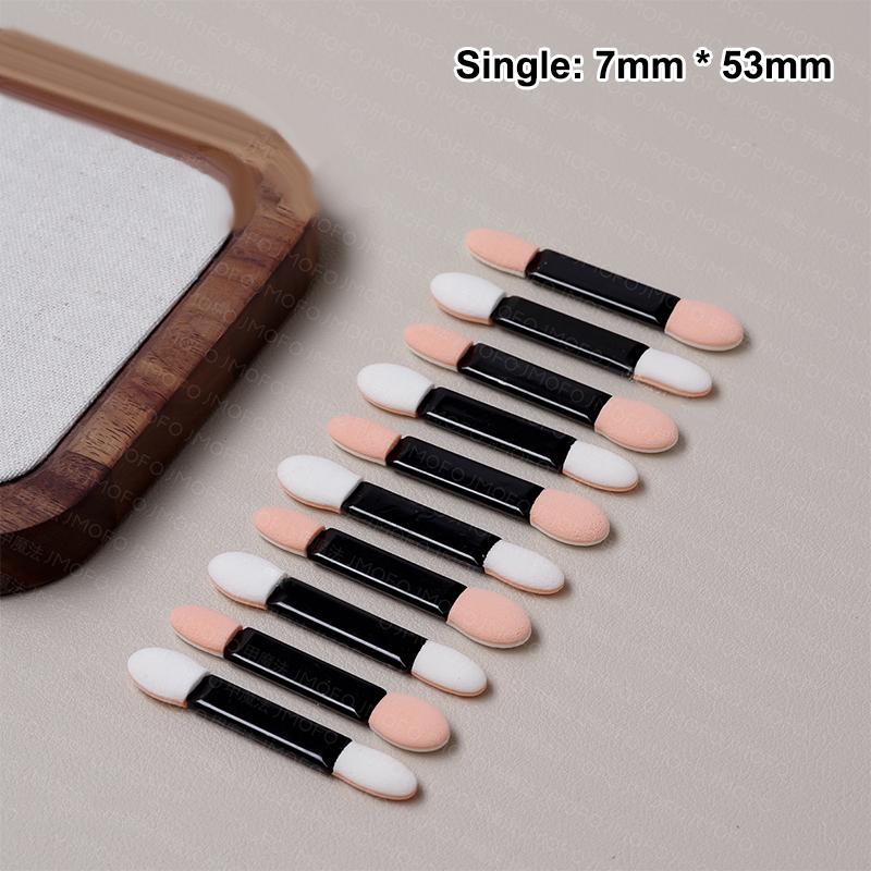 

10pcs Nail Powder Brushes Sponge Disposable Double Sided Eyeshadow Applicator Mirror Chrome Pigment Sponge Stick