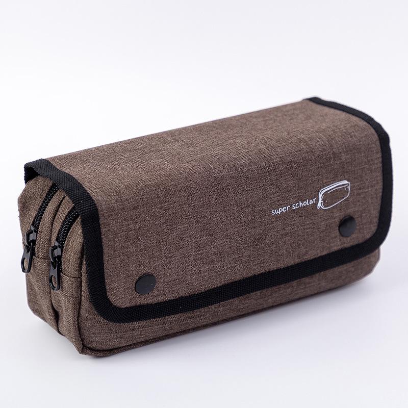 

Large Canvas Multi-Layer Pencil Case for Kids, University, and High School Students – Korean Minimalist Design for Men & Women