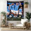 Manchester City FC stiliaus sienos dekoras, gobeleno menas, augintinio atminimui, gimtadieniui, vestuvių vakarėlio fonui, šeimos dovanai