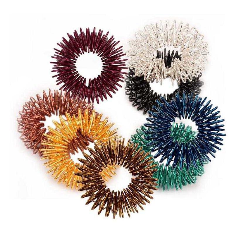 Toys 10PCS Acupressure Rings Spiky Sensory Rings for Fingers Stress Relief Anxiety ADHD Gifts Teenager Adults Boys Girls