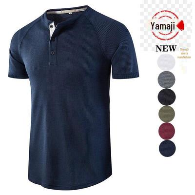 Men's European & American Classic Outdoor Round Neck Short-Sleeve WAGFO Henry T-Shirt