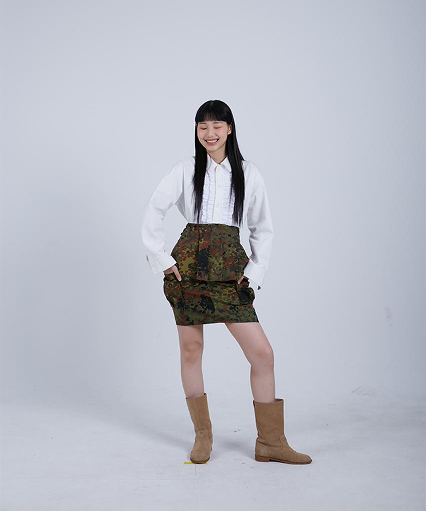 Cotton Rivers Club Cargo Skirt (Camouflage)