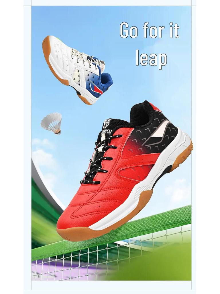 Kids' Lightweight Non-Slip Breathable Badminton & Tennis Training Shoes