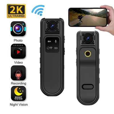 High Definition Night Vision Law Enforcement Recorder, 2K WiFi Sports Camera, Worn On the Chest with a Professional On Duty Field Device