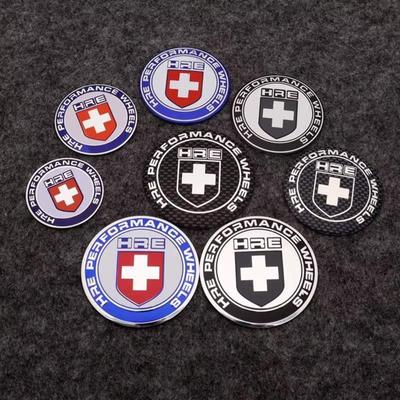 4-teiliges Set 56mm/60mm/65mm Auto Radnabenkappe Dekorative Aufkleber Geeignet für Radnaben-Mittelkappe Abzeichen Modifikations-Aufnäher