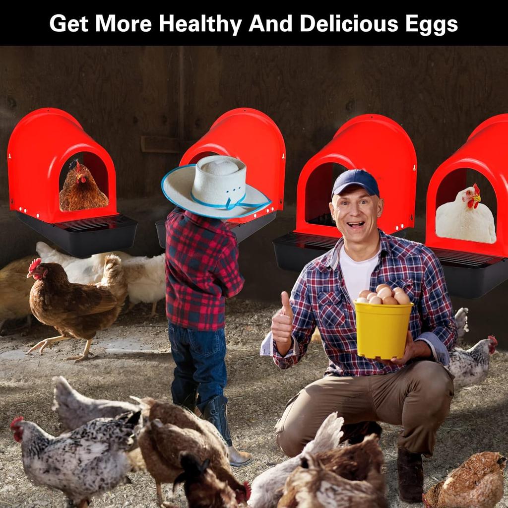 Hühner-Nistkasten zum Eierlegen Eierlegekasten für Hühner Robuste Geflügelstall-Zubehör Geflügelstall-Zubehör für Hühner