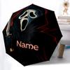 1 Stück Schrei-Maske - Automatischer Regenschirm mit individuellem Namen - Kompaktes 8-Rippen-Design, Langlebiger Kunststoff & Eisen, Täglicher Gebrauch S0106006