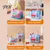 Insulated Cooler for Fruits And Drinks Lunch Bag with Reinforced Handle, Cartoon Pattern Print, Portable Easy To Clean Sack Large Capacity Food