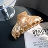 Hair Clip Fresh Acetate Hair Claw Solid Color Tortoiseshell Hair Claw Printing Shark Clip  Girls