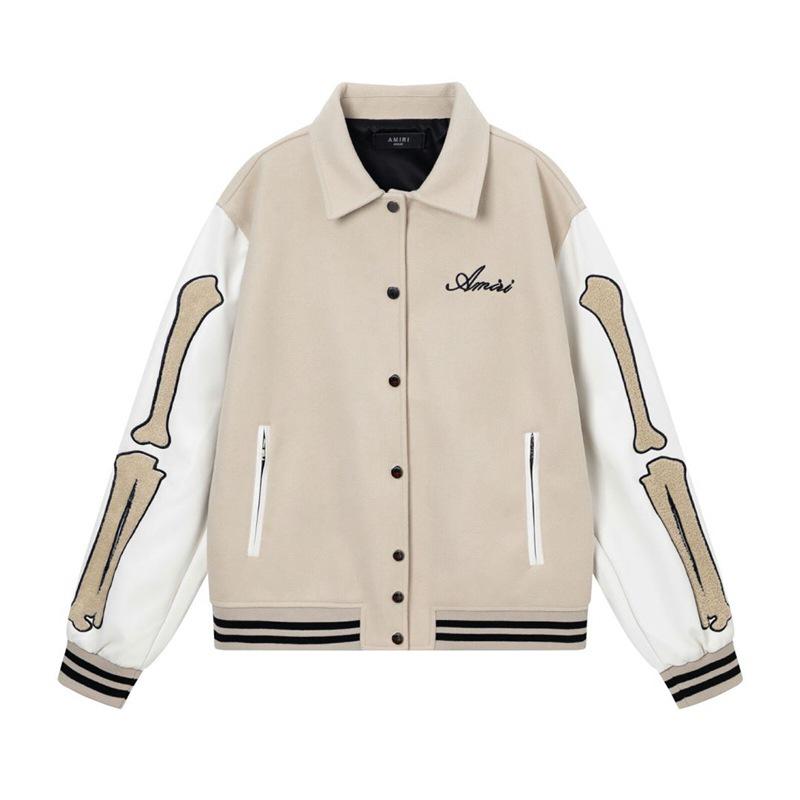 AMIRI Embroidered Casual American Baseball Jacket for Men