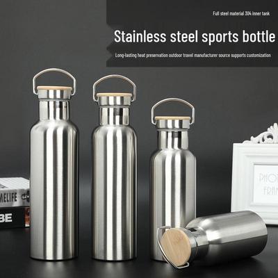 American-Style Large-Capacity Stainless Steel Insulated Sports Water Bottle with Handle
