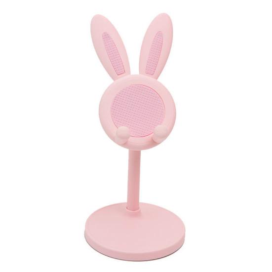 Cartoon Phone Holder Phones Stand for Tablets And Height Adjustable Stable Base Bunny Ear