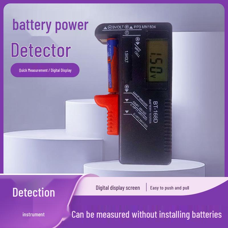 High-Precision Digital Battery Tester BT168D for 9V and 1.5V Batteries BT-168D