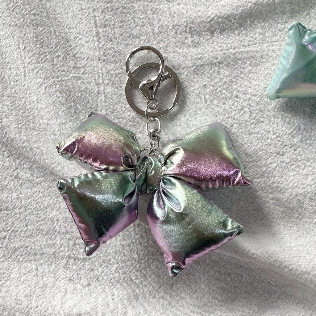 Unique Bowknot Keychain Mobile Phone Charm Chain Eye Catching Keyring Decoration Bag Pendant for Various Occasion