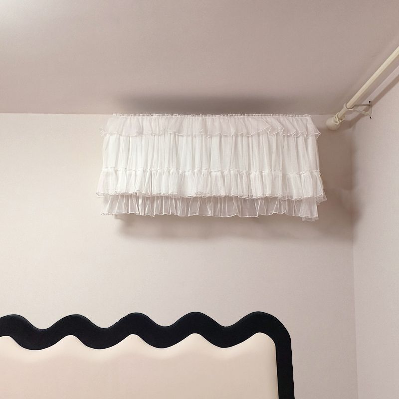 

Conditioning Dust Cover Anti-Direct Blowing Air Conditioner Cover 1.5P Fabric Bedroom Air Conditioner Cover for Startup Light French Yarn Embroidery Shufulei-No Boot 1p (length suitable for 76-80cm)