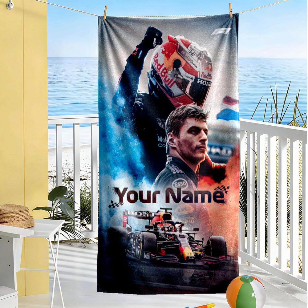 Oracle Bull Customizable Name Beach Towel Super Soft & Absorbent Suitable for Swimming Gym Camping Yoga Vacation