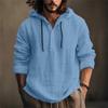Herre Sommer Ny Langermet skjorte med løst trykk Cardigan strandskjorte