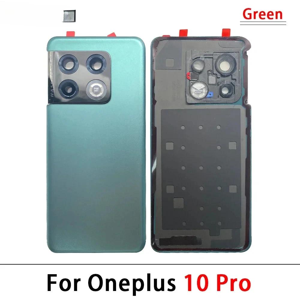 Glass Back Cover For Oneplus 9 9R 10 Pro Rear Panel  Replacement Rear Housing with Adhesive  With Camera Lens
