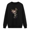 Women's Cat Print Sweater Long Sleeve Top wTWomen's Clothing