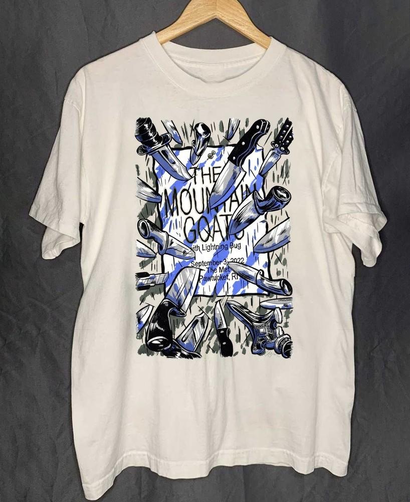 Винтажная футболка The Mountain Goats Knives Унисекс Концертная S - 5XL MQ314 Унисекс Футболка XXXXL