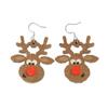 1Pair Christmas Tree Christmas Earring Handmade Sew Xmas  Eardrop Santa Claus  Earrings  Women