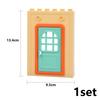 Big Size Building Blocks House Furniture Assemble Wall Fence Roof Door Window Construction Large Bricks Toys Compatible Duploes