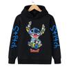Nuovo Felpa Cool Stitch Bambini Vestiti Cartoni Animati Bambina Bambino Lilo e Stitch Felpa Manga con Cappuccio Top Casual per Bebè