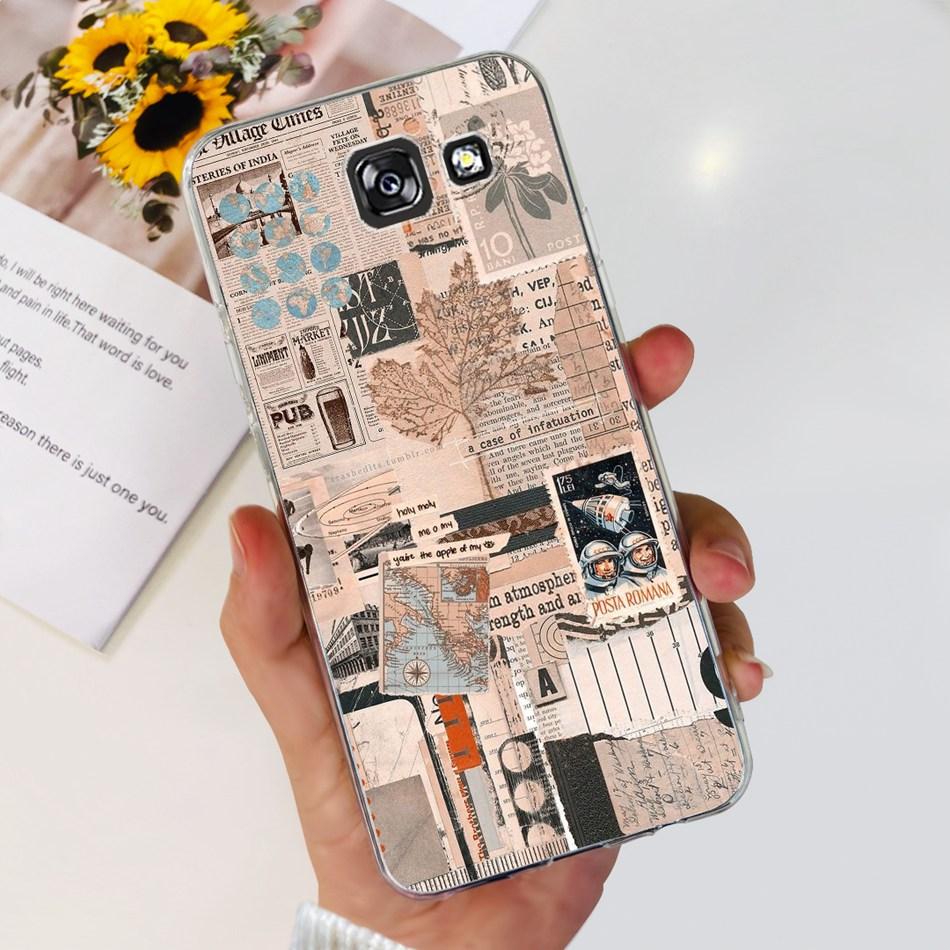 Stilvolle Blume Schmetterling Handyhülle Für Samsung Galaxy A5 2017 A520F Weiche Silikon TPU Hülle Für Samsung A5 2015 2016 A500 A510F