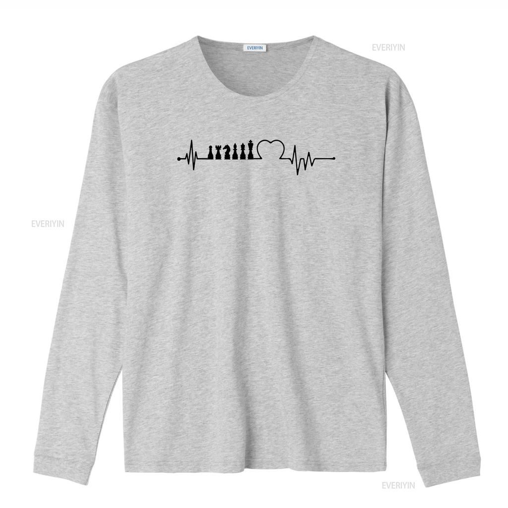 CHESS Heartbeat T shirt Gaming Player Preent for her Him Games Lover Birthday Present Tops vintage Washed Stylish Breathable