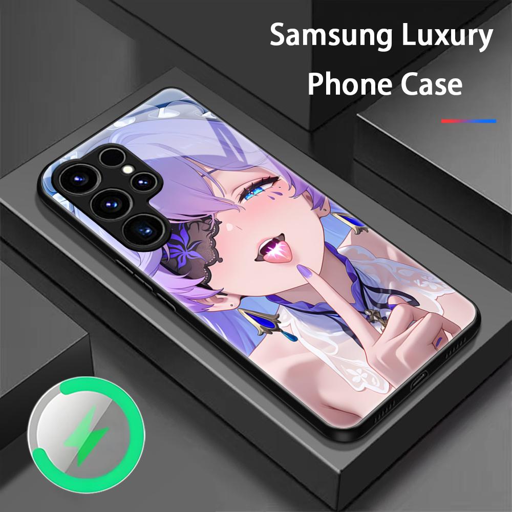 Game Wuthering Waves Cantarella New Phone Case For Samsung S25 S24 S23 S22 S21 S20 Plus Ultra Note20 Glass Magnetic Case