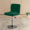 Velvet Solid Colors Bar Chair Cover Stretch For Bar Stool Short Back Dining Room Spandex Elastic Slipcovers For Banquet Chairs