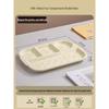 HANDUNYOU 4-Compartment Ceramic Meal Plate