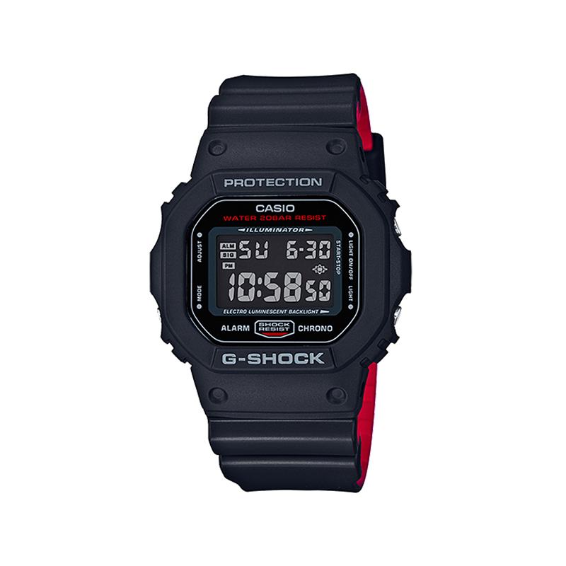 CASIO Customized watch modified series transparent armor electronic movement rubber strap men and women same style black DW-5600UHR-1A чёрный