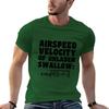 Airspeed Velocity of Unladen Swallow T-Shirt anime sweat shirt cute tops plain Short sleeve tee