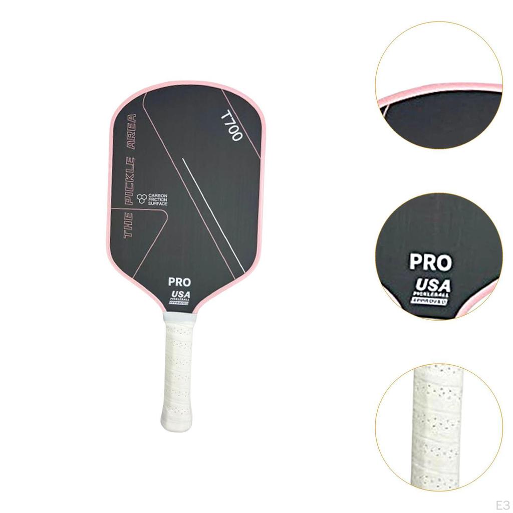 Carbon Fiber Pickleball Paddle Racket for Power Practice Rotation Green