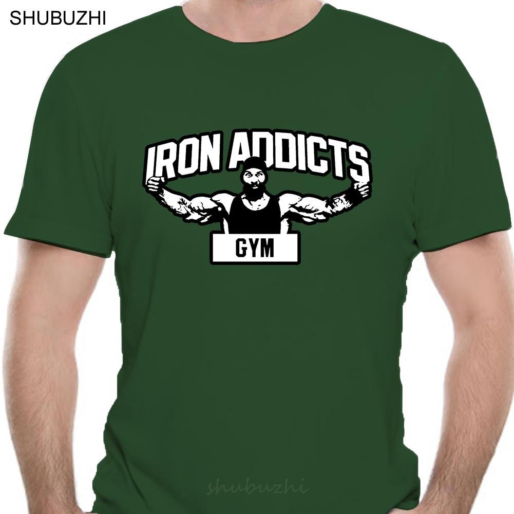 Unisex Black Cotton Tshirt Summer Fashion Top Tees Iron Addicts T Shirt Ct Fletcher Mike Rashid Euro Size Tops Sbz335