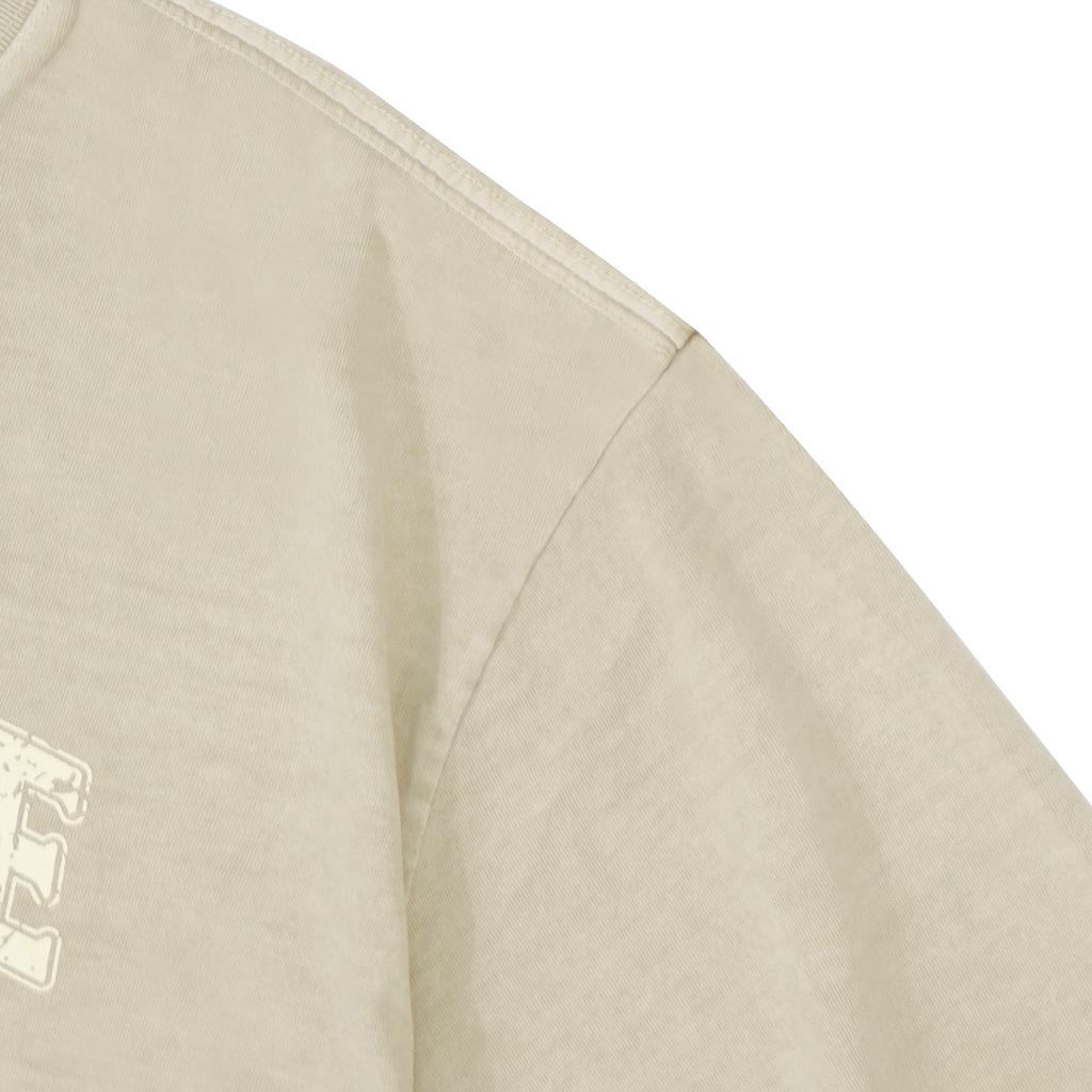 FILLUMINATE Damaged Graphic Pigment T-Shirt - Beige
