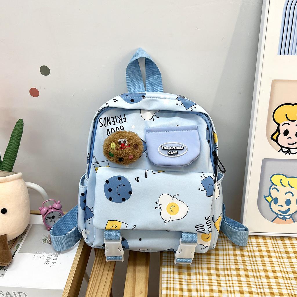 Children's Bag Cartoon Cute Girls Backpack Going Out Ultra-light Baby Backpack Kindergarten Class Boys Schoolbag