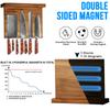 Double-sided Solid Wood Magnetic Knife Holder Kitchen Storage Knife Rack Multi-function Powerful Knife Rack