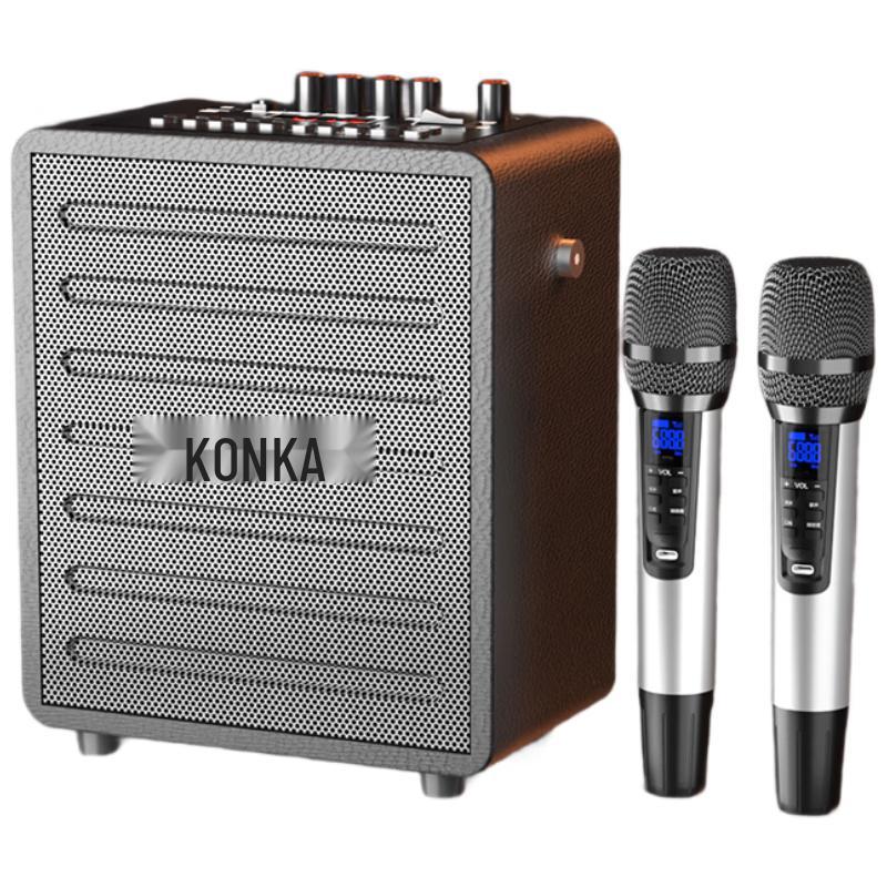 Konka Portable Outdoor Bluetooth Speaker with Radio & Mic