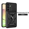 For A16 5G Shockproof Armor Phone Cases For For Samsung Galaxy A16 Case Magnetic Ring Stand Holder Back Cover