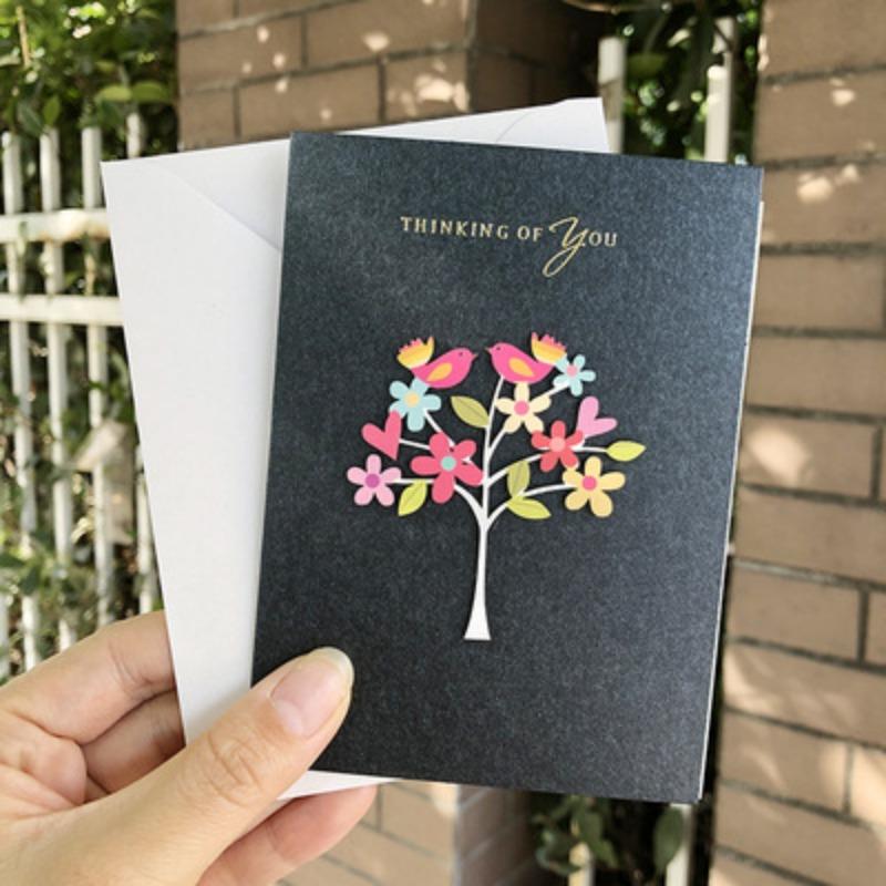 1PC Popular Universal Card Send Paper Envelope Business Greeting Card Birthday Greeting Card Thanksgiving Greeting Card