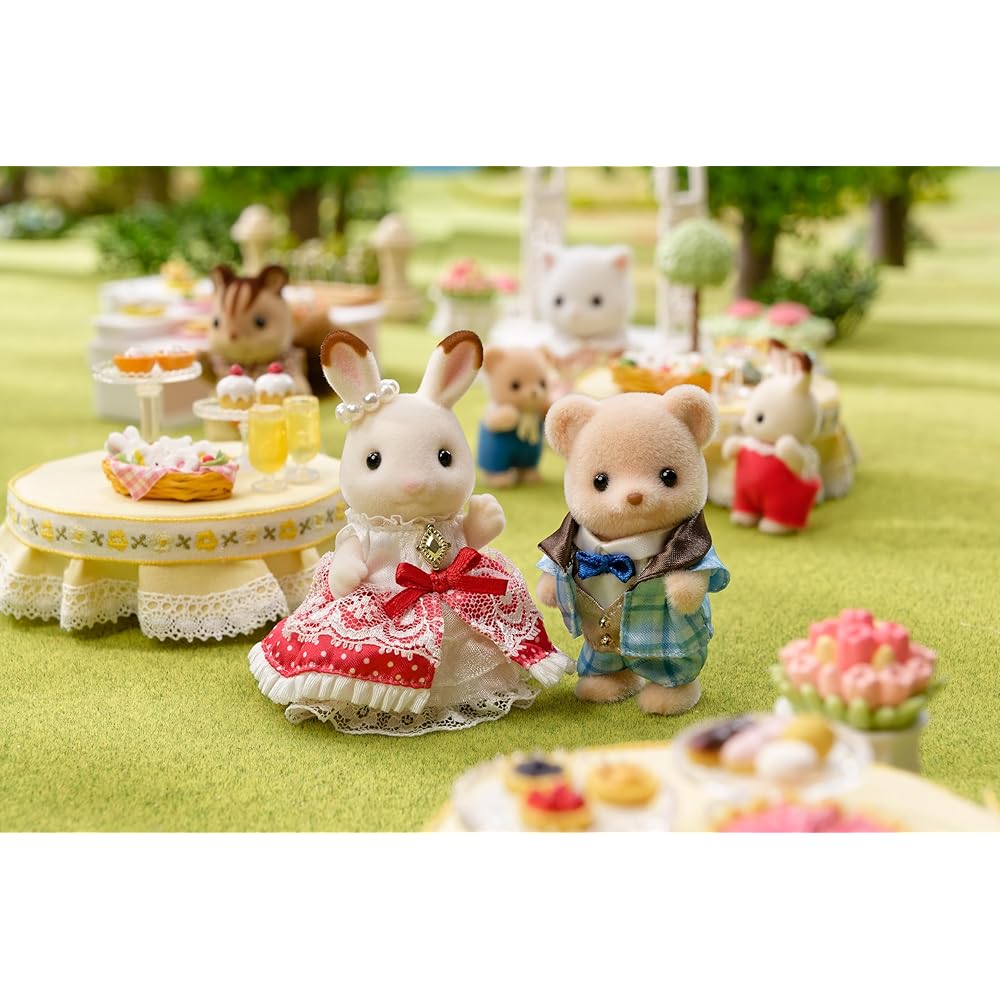 Sylvanian Families Anniversary Friends Flare & Theo Doll Set C-76 ST Mark Certified Toy for Dollhouse Ages 3+
