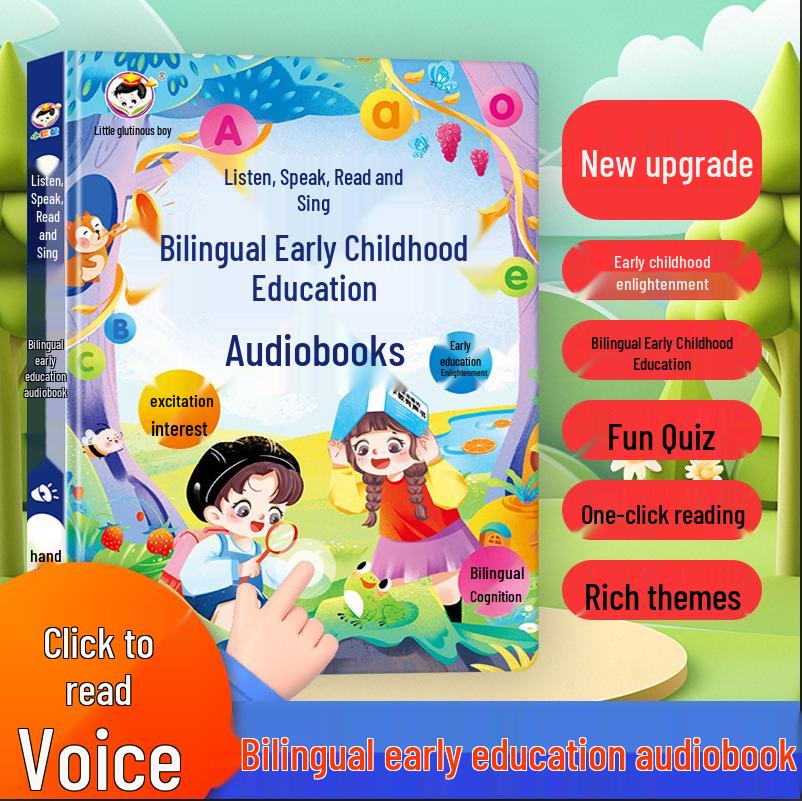 Interaktives Früherziehungs-Touch-and-Read-Soundbuch mit KI-Geschichten & Kinderliedern