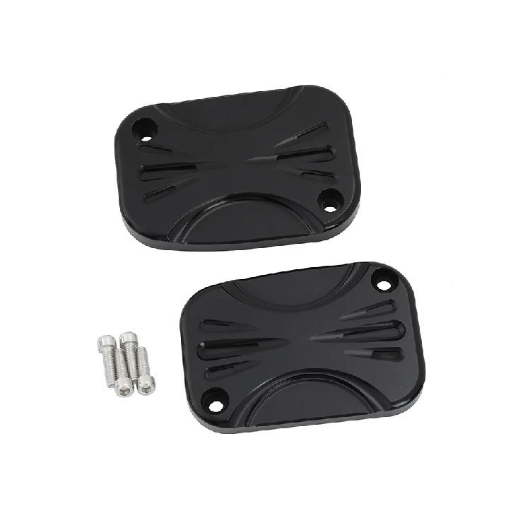 Motorcycle CNC Brake Master Cylinder Cover Front Rear For Harley Touring Road King Street Electra Glide Ultra V-Rod Night Rod