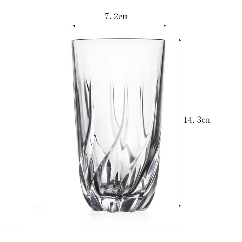 

320ml or 370ml Exquisite Glass Water Cups Transparent Texture Cups High-quality Appearance Glass Cups As Gift for Friends Family 2pcs